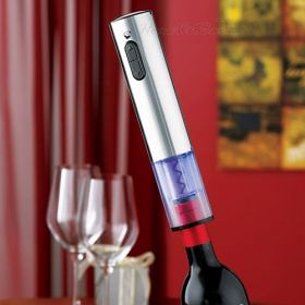 One Touch Blue-Lit Stainless Steel Electric Corkscrew