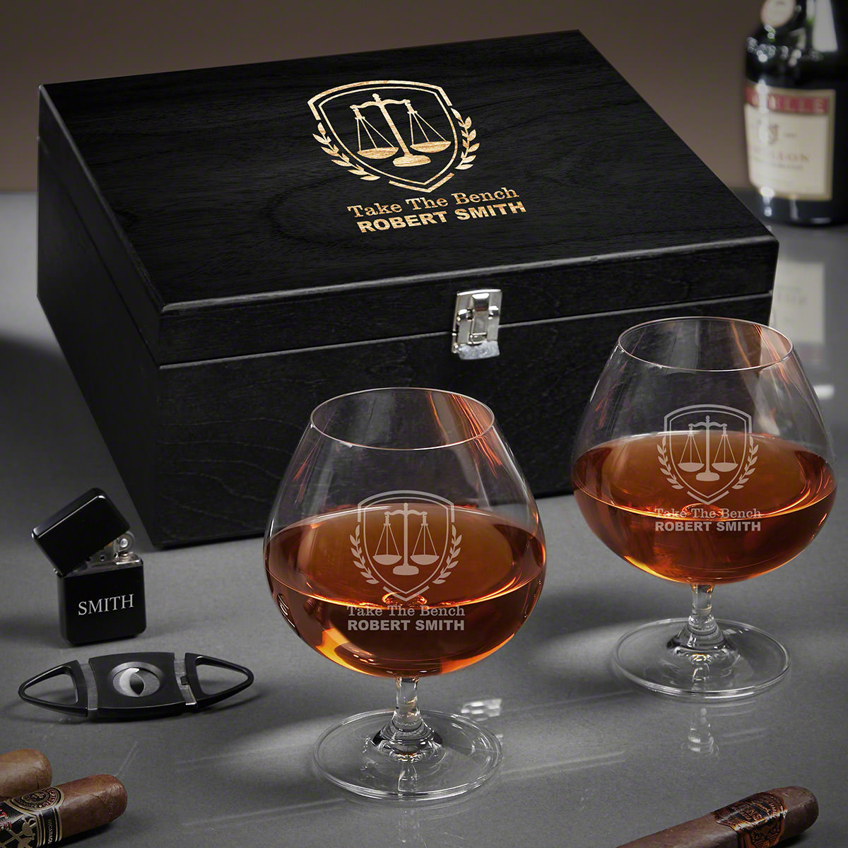 Liberty Scale Grand Cognac Set of Lawyer Gifts