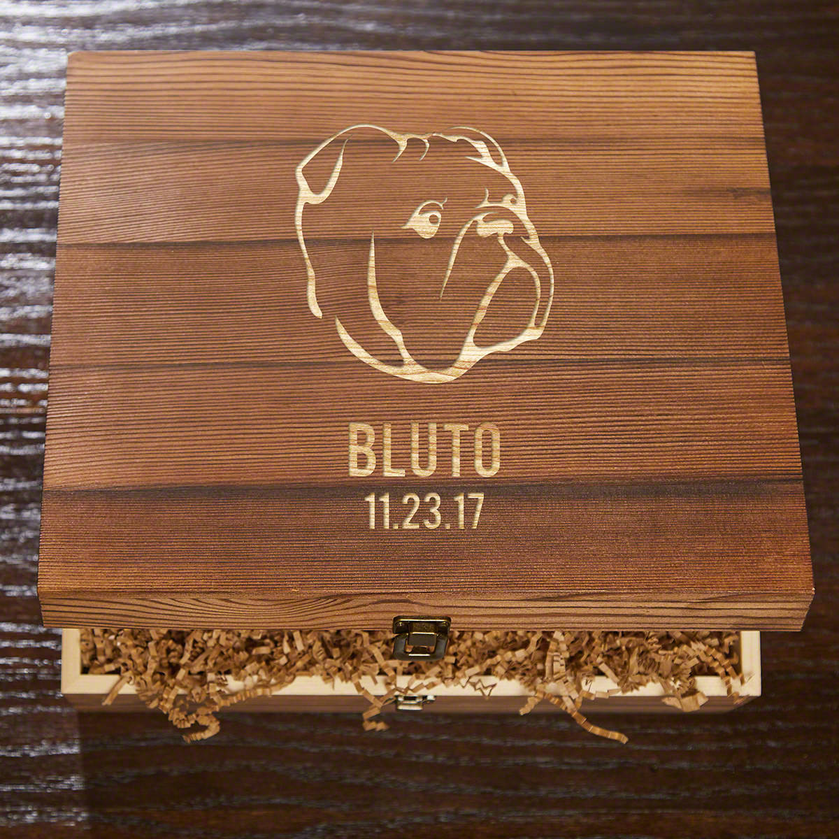 Personalized Dog Memorial Gift Wooden Box Canine Cameo