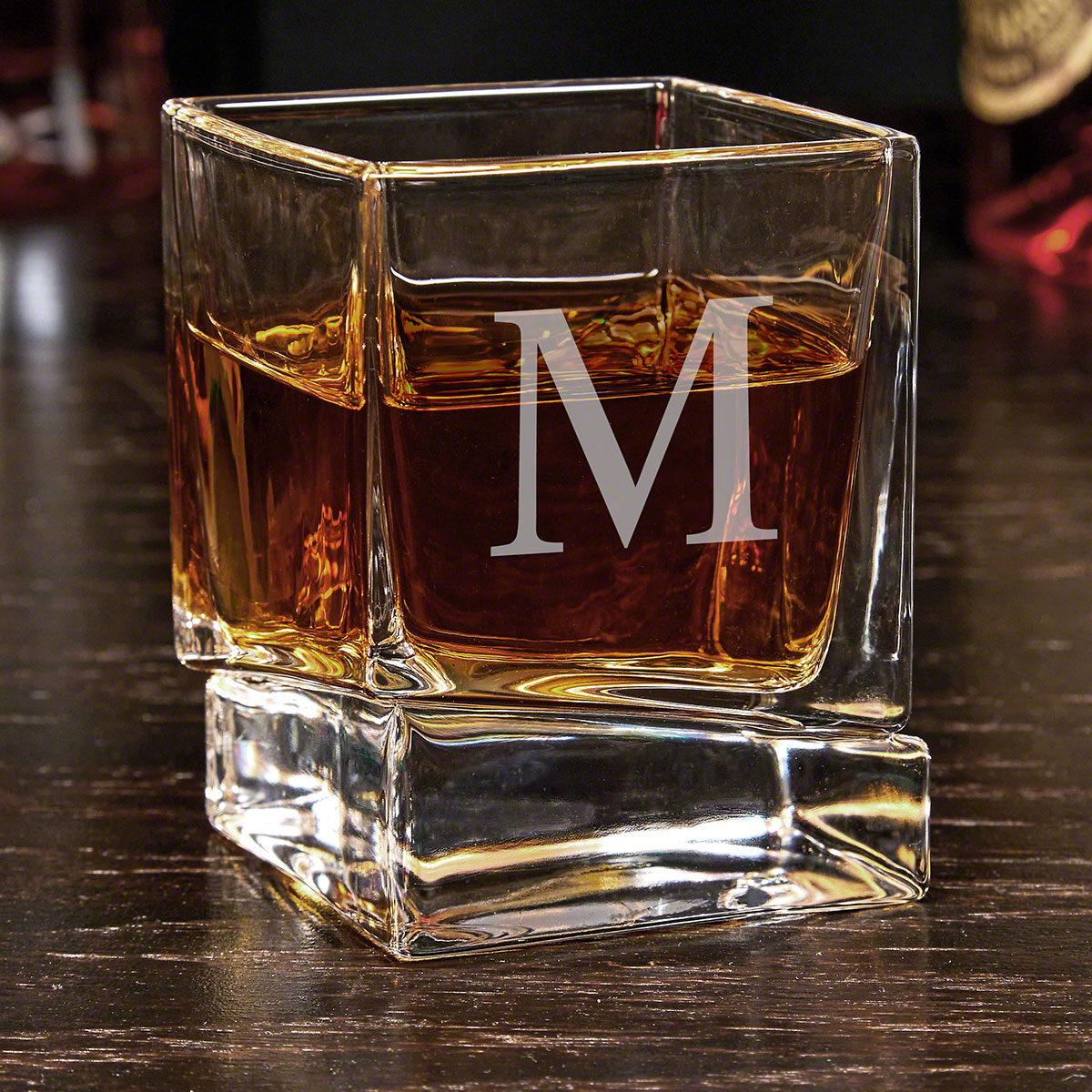 Single Initial Personalized Yorke Whiskey Glass