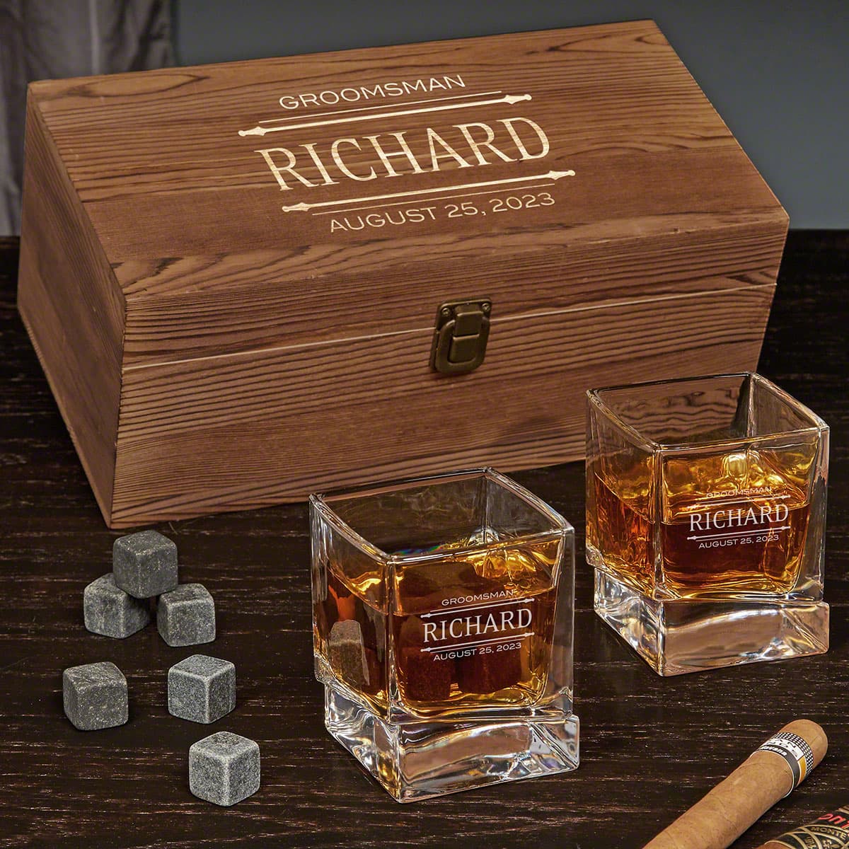 Stanford Engraved Yorke Whiskey Gifts for Men