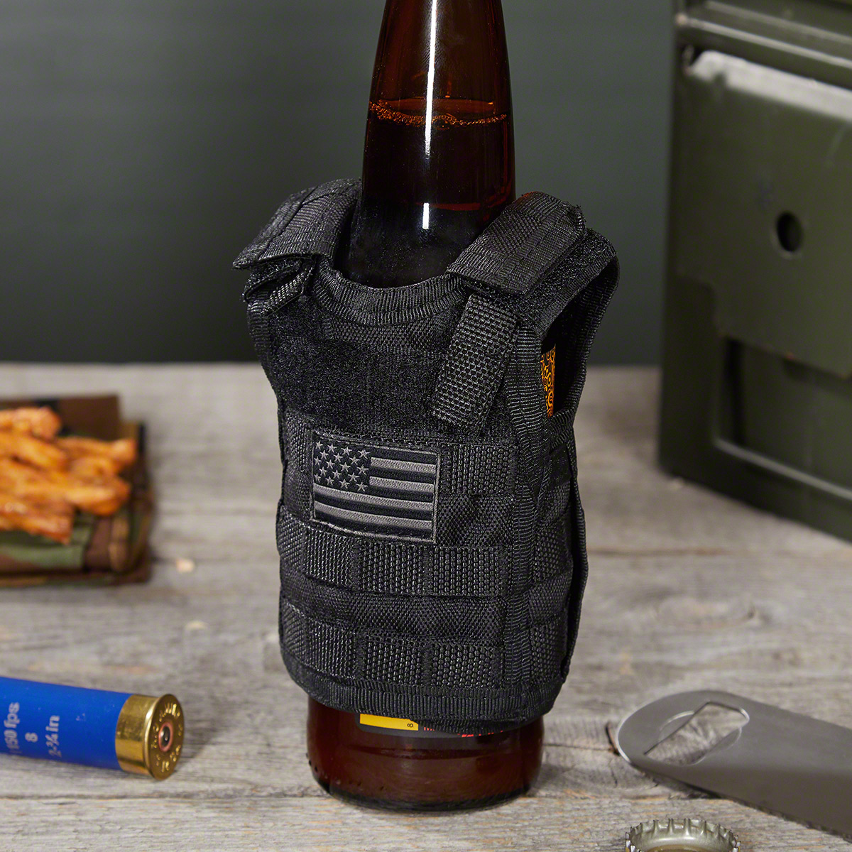 Beer Soda Bottle Beverage Insulator Mini Adjustable Tactical Vest Koozie Vest Fi 
